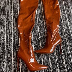 Steve Madden Dark Caramel Thigh Boots